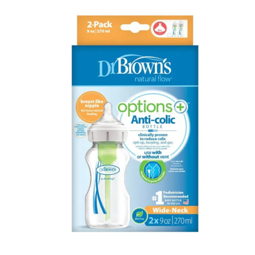 Dr Brown's Biberon Col Large 2x270ml