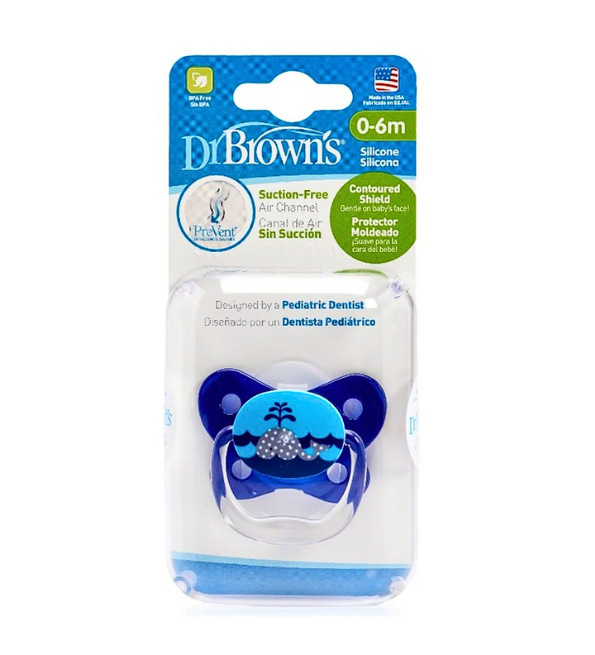 Dr Brown's Sucette Betterfly Shield Bleu 0-6m -Ess