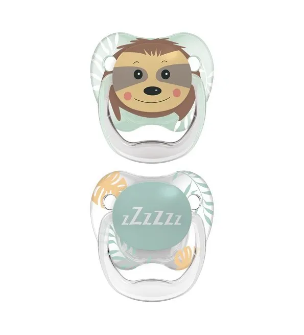 Dr. Brown’s Sucette Phase 2 Têtes d’Animaux, Pack de 2 (0-6 Mois)