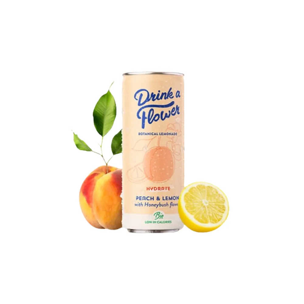 Drink A Flower Botanical Lemonade Hydrate Peach And Lemon 25 cl