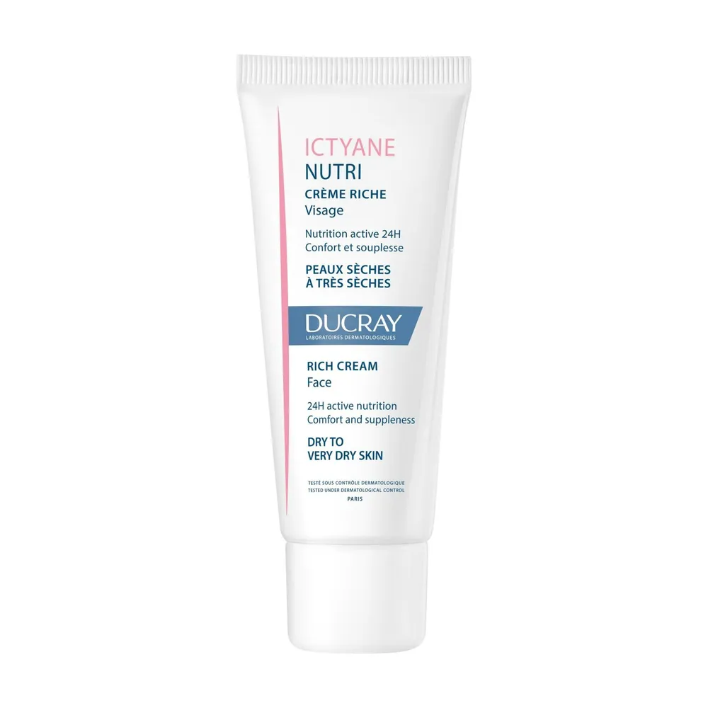 Ducray — Crème riche Visage — Crème visage peau sèche — Ictyane Nutri 40 ml