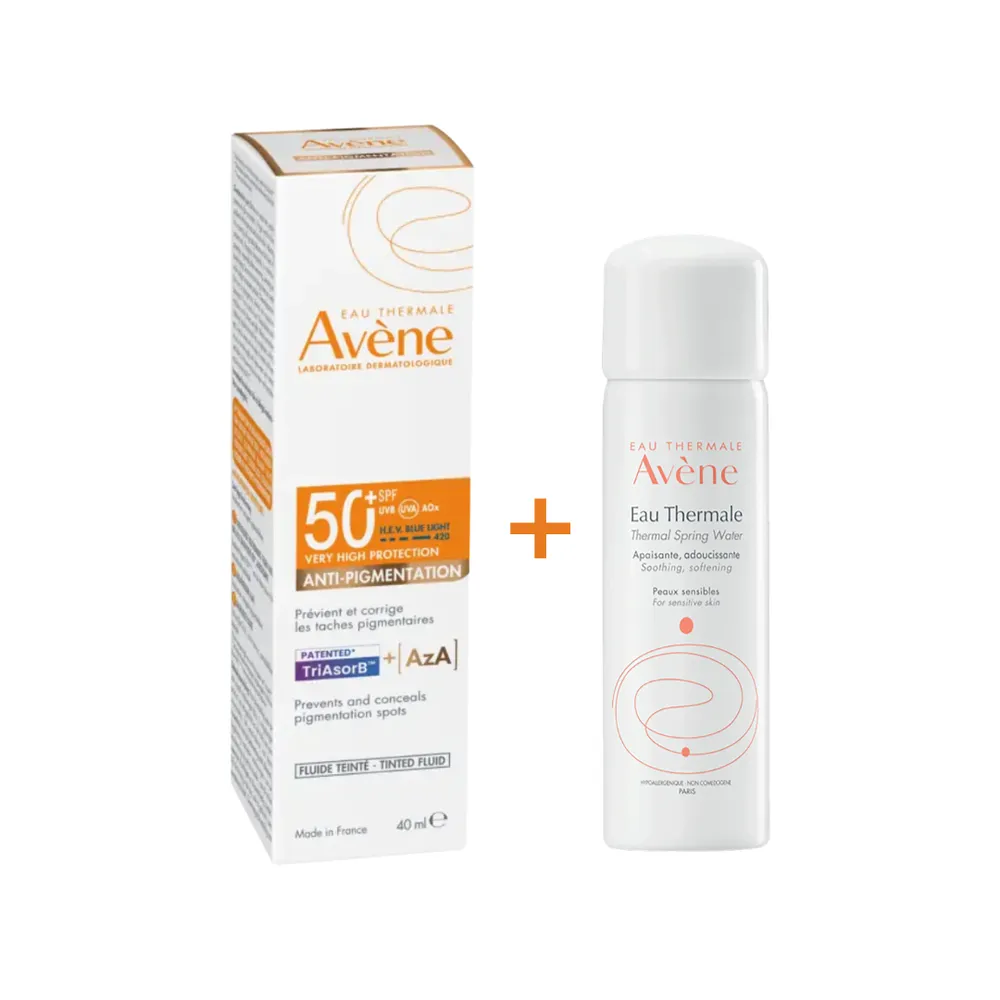 EAU THERMALE AVÈNE Solaire Anti-Pigmentation SPF50+ 40ml = Eau Thermale Offerte