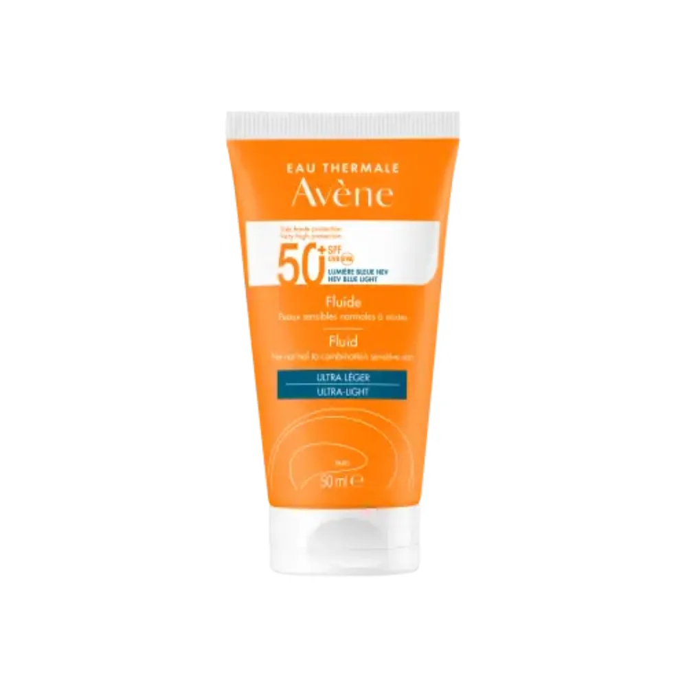Eau Thermale Avène Solaire Fluide Très Haute Protection – SPF 50+ – 50ml