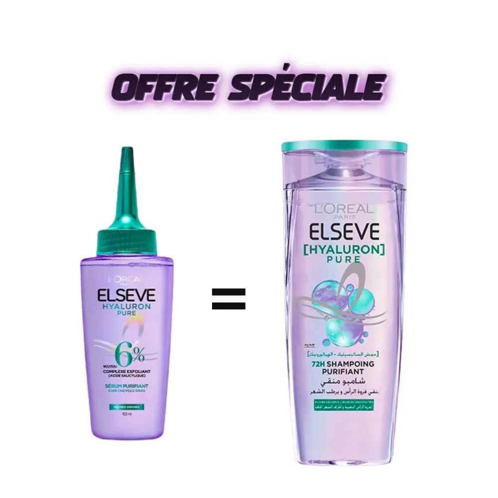 Elseve Hyaluron Pure Serum 100ml + Shampooing 200ml Pack