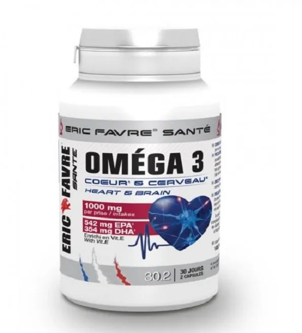 Eric Favre Omega 3 Cœur & Cerveau 1000 mg 60 Capsules