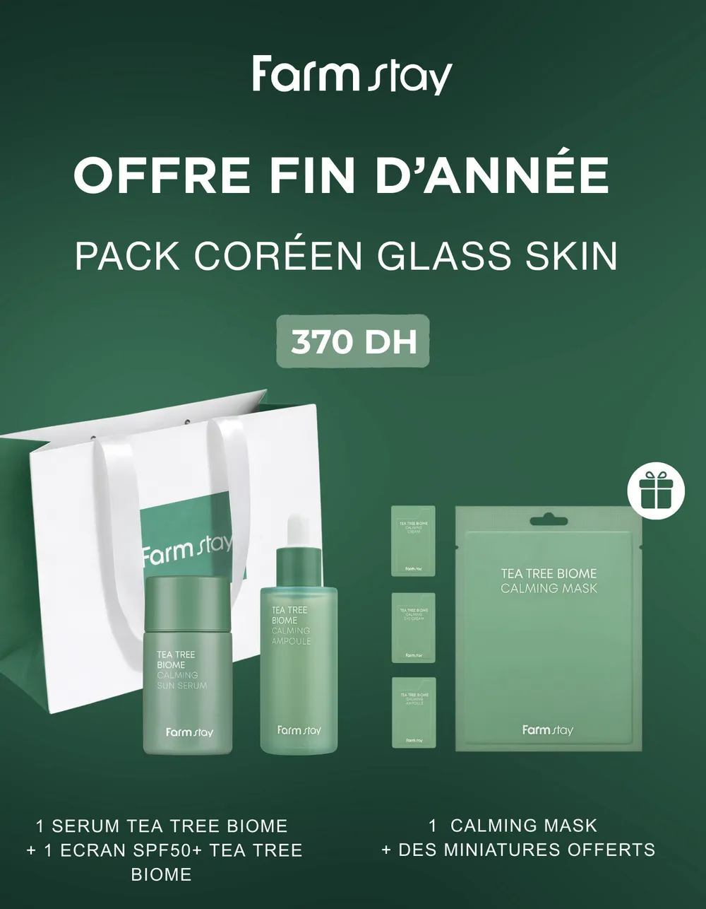 Farmstay Pack Tea Coreen Glass Skin
