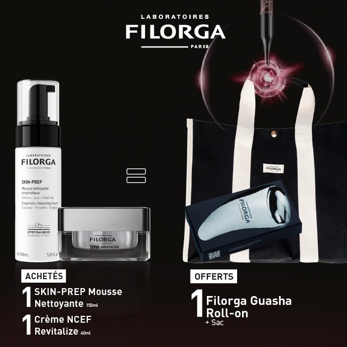 Filorga Skin Deep Mousse + Ncef Revitalize Crème = Sac + Guasha Rollon Offerts
