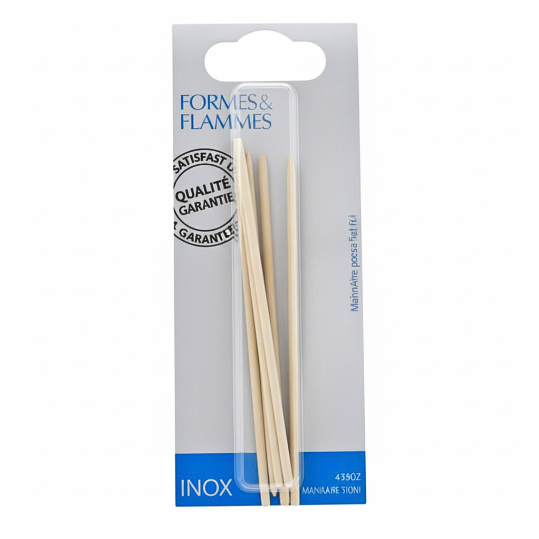 Formes&Flammes Repousse-Peaux Batonnets Manucure Pequia Amarello Refrence 67