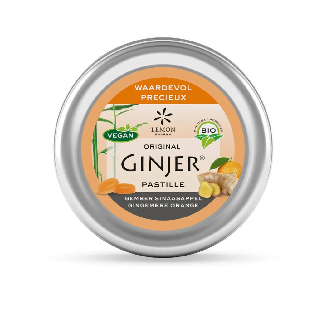 Ginjer Pastilles Gingembre & Orange Bio – Lemon Pharma