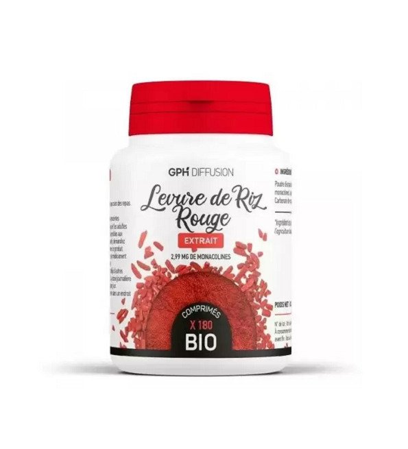 GPH Diffusion Levure de Riz Rouge 180 Gelules