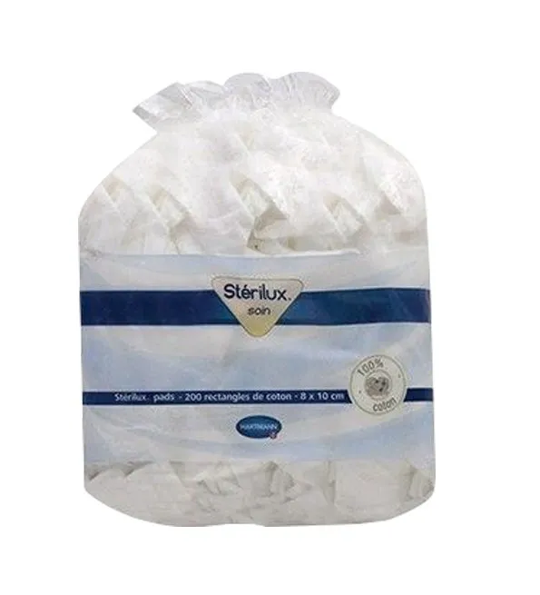 Hartmann Sterilux Pads Rectangles de coton 200 Pièces