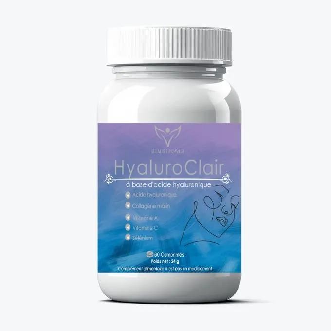 Health Power HyaluroClair à base d'acide hyaluronique 60 Comprimés