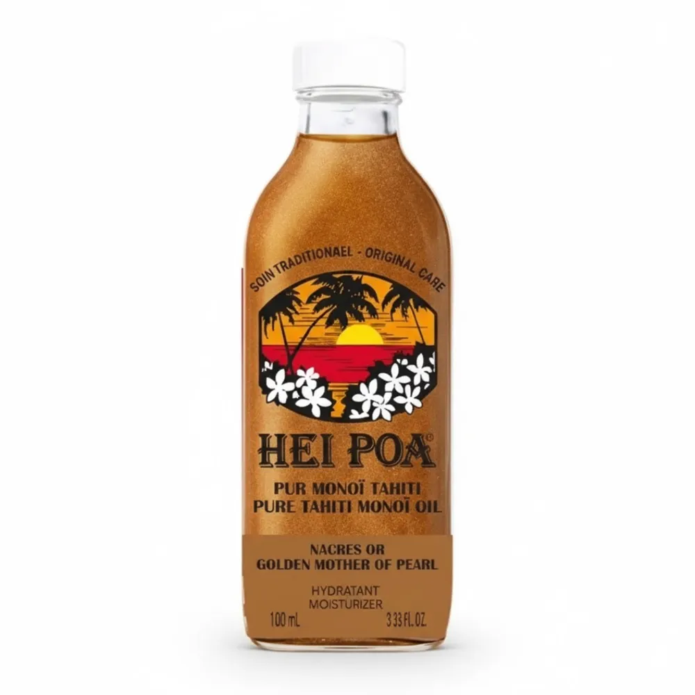 Hei Poa Soins Trad Monoi Specifiques Pur Monoi Tahiti-Nacres Or 100ml