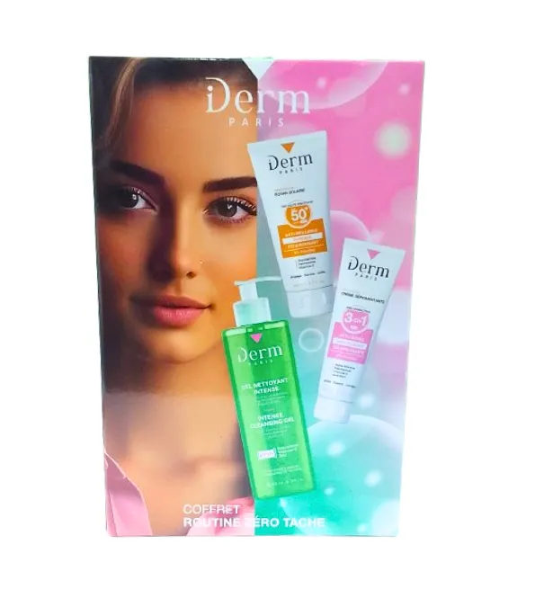 IDerm Coffret Routine Zero Tache Gel Intense+Creme depigmentante+Ecran