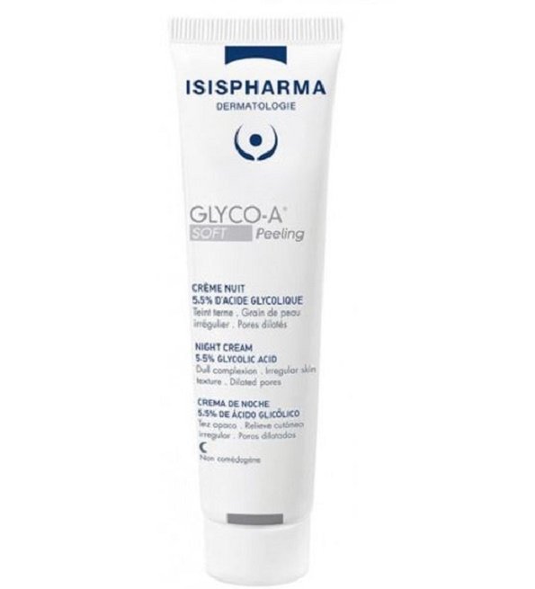 ISIPHARMA GLYCO-A SOFT Peeling Crème Nuit 5,5% d'acide glycolique 30ml