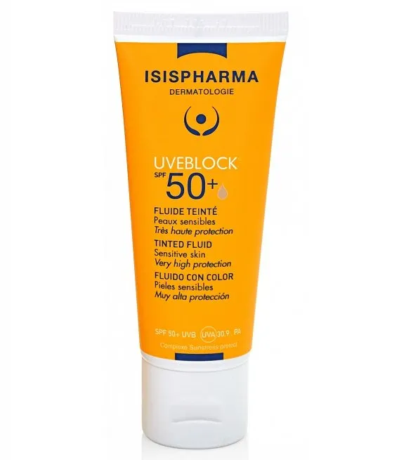 ISISPHARMA UVEBLOCK SPF50+ Fluide Teinte Très haute protection 40ml