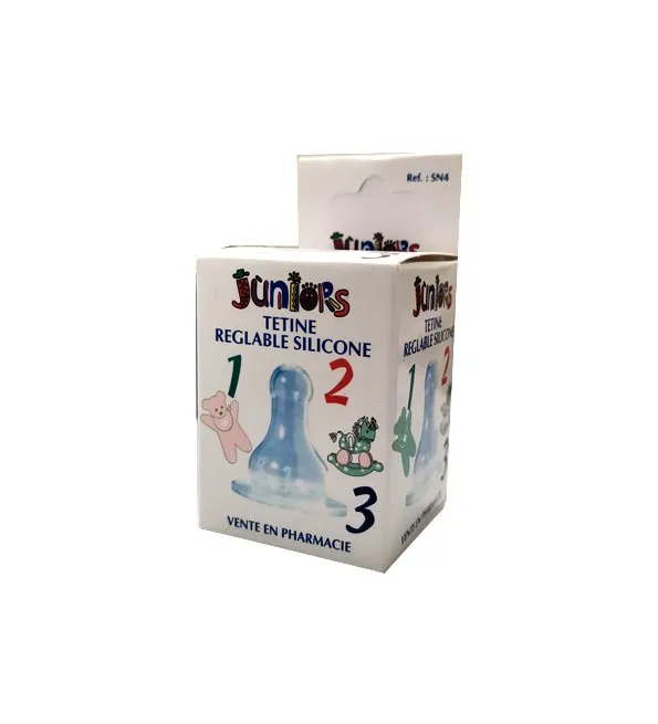 Juniors tetine reglable silicone 1,2,3