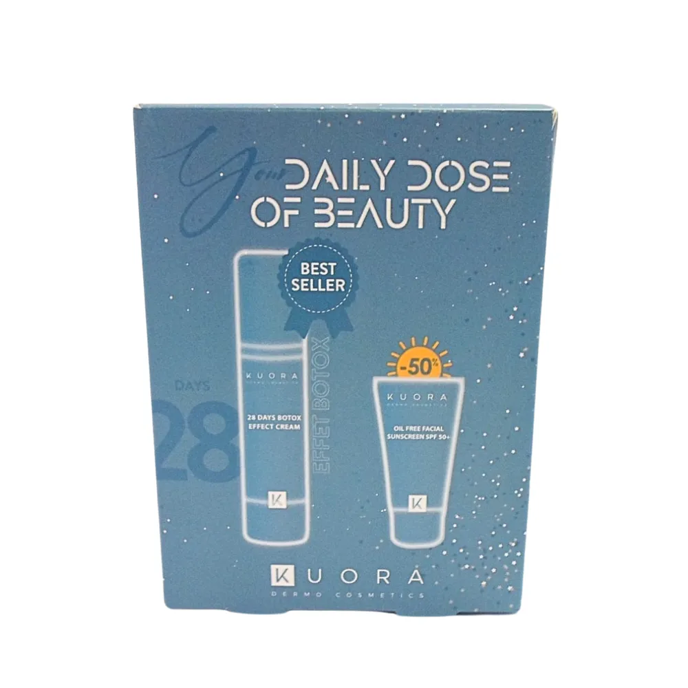 KUORA 28 Days Botox Cream + Oil Free Facial SPF50+ Pack