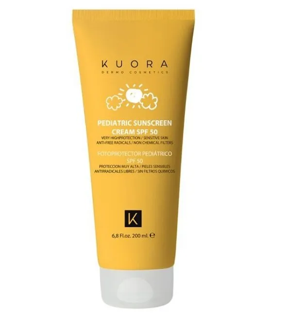 Kuora Ecran Solaire Pediatrique SPF 50 Sans Filtres Chimiques 200 ml