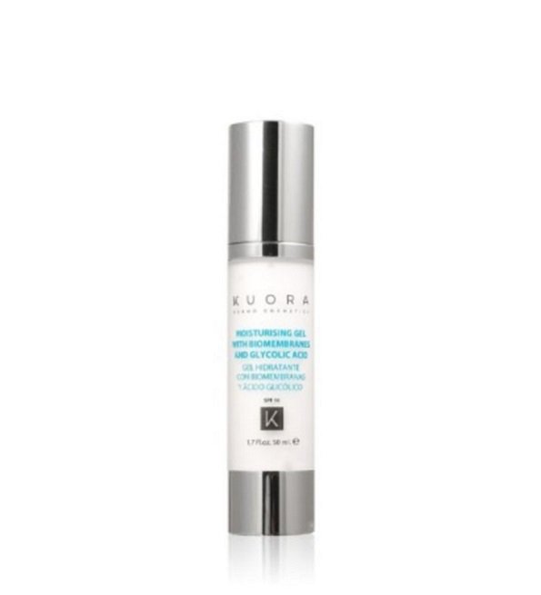 KUORA GEL HYDRATANT AUX BIOMEMBRANES ET A L'ACIDE GLYCOLIQUE SPF10 50ML