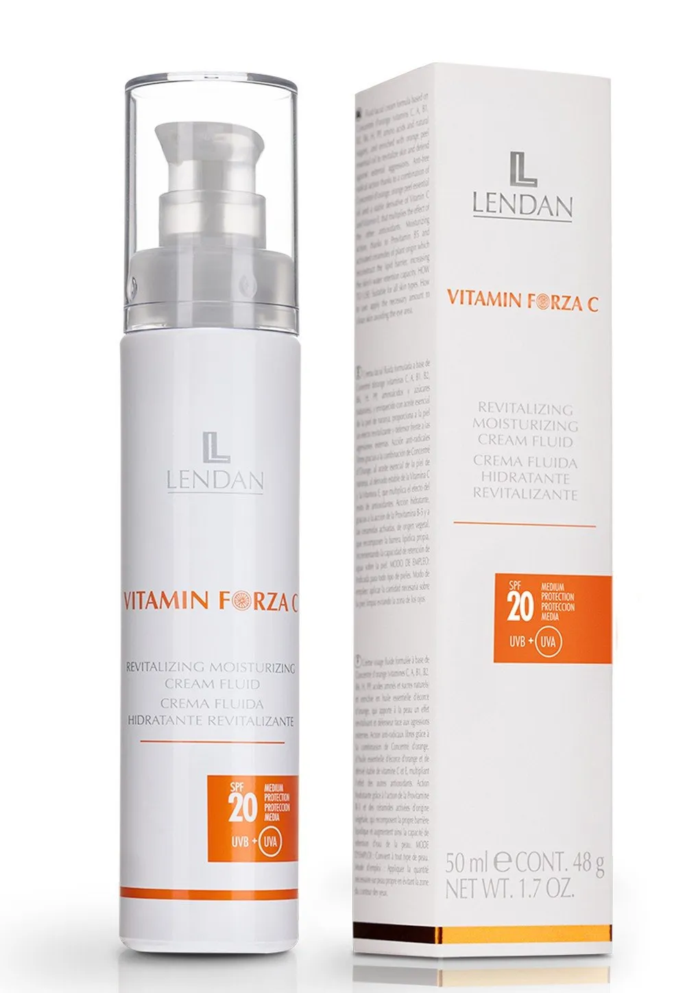 Lendan Vitamin Forza Crème Fluide Hydratante Régénératrice 50ml