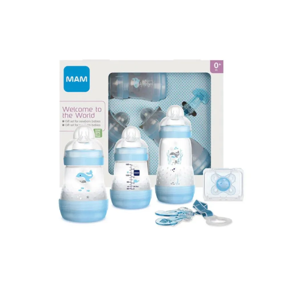 Mam Duo World set +0m Biberon + Attache Sucette + Sucette +0m