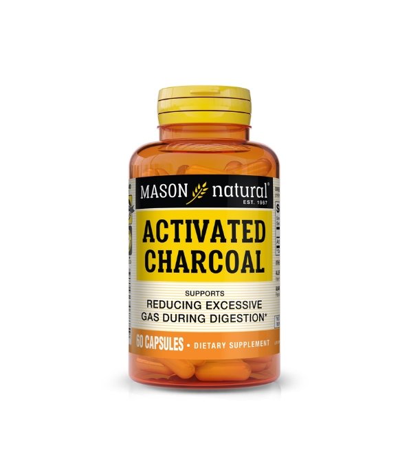 Mason Natural Activated Charcoal 60 capsules 787-60
