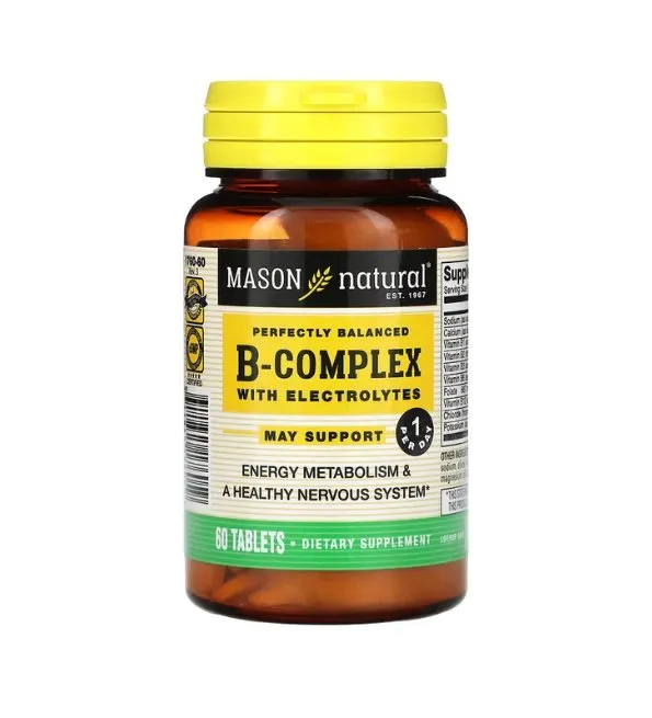 Mason Natural B-Complex With Electrolytes 60 tablets