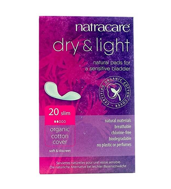NATRACARE SERVIETTE DRY & LIGHT POUR LEGERE INCONTINENCE 20 Unités