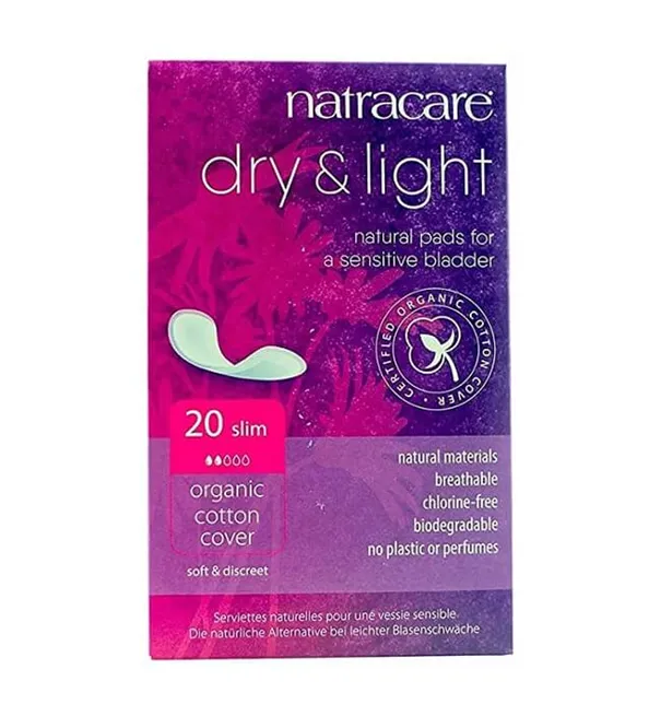Natracare Serviette Dry & Light Pour Legere Incontinence 20 Unités