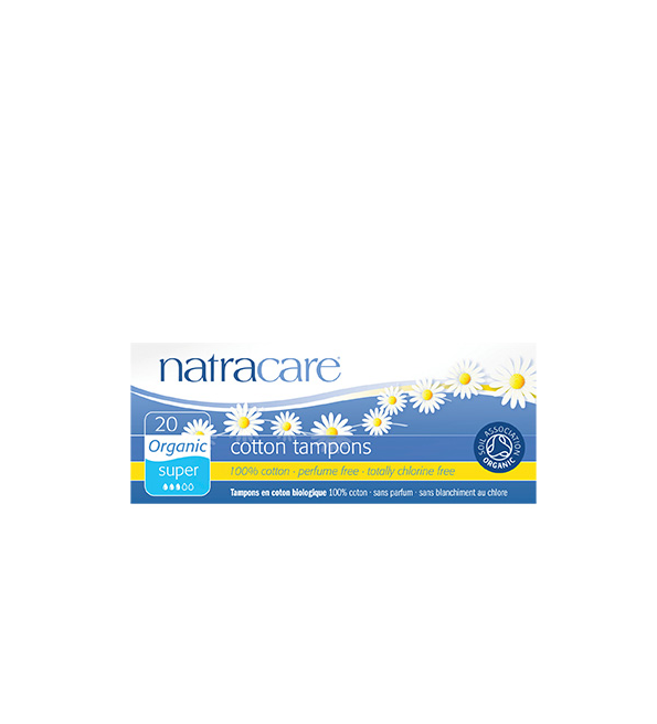 NATRACARE TAMPONS SUPER PLUS SANS APPLICATEUR 20 Unités