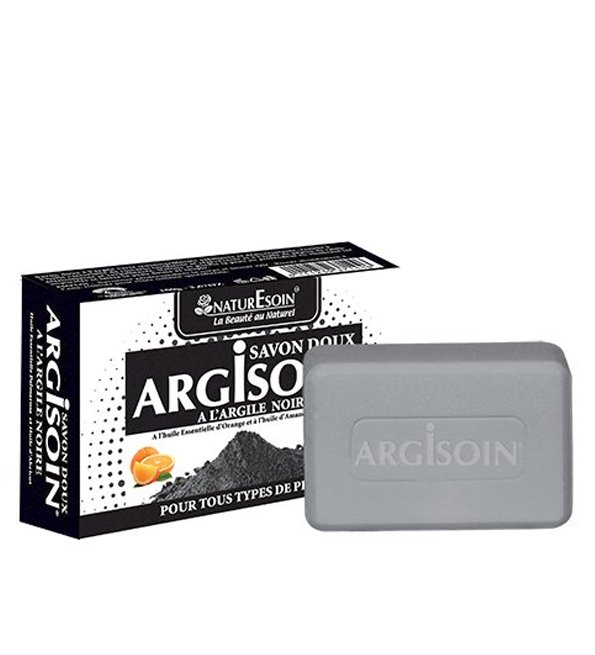 NaturEsoin Argisoin Savon à l'Argile Noire- 125 G