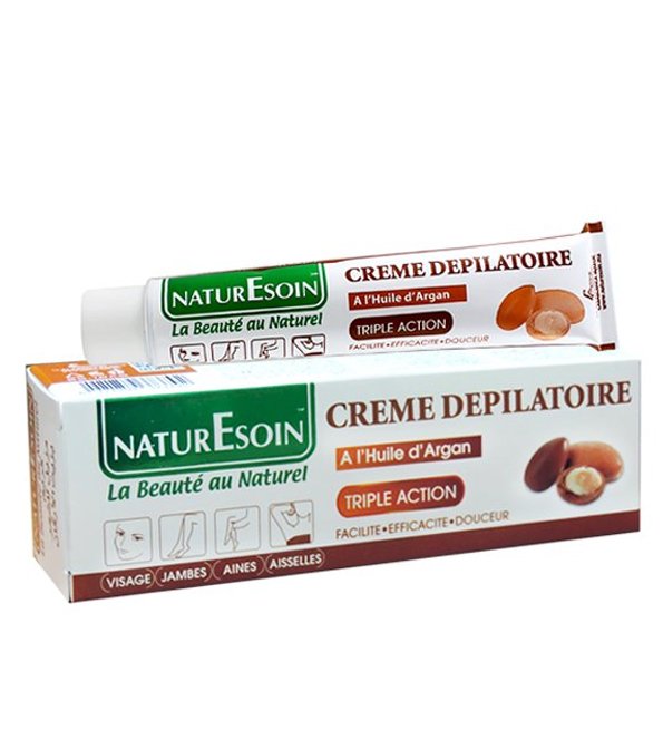 NaturEsoin Crème Dépilatoire à l'Huile d'Argan – 50 ml