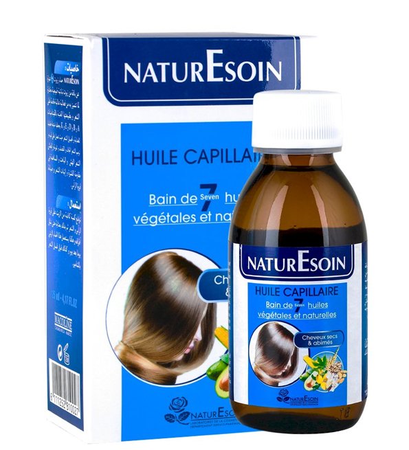 NaturEsoin Huile Capillaire 7 Bain d'Huiles Végétales – 125 ml