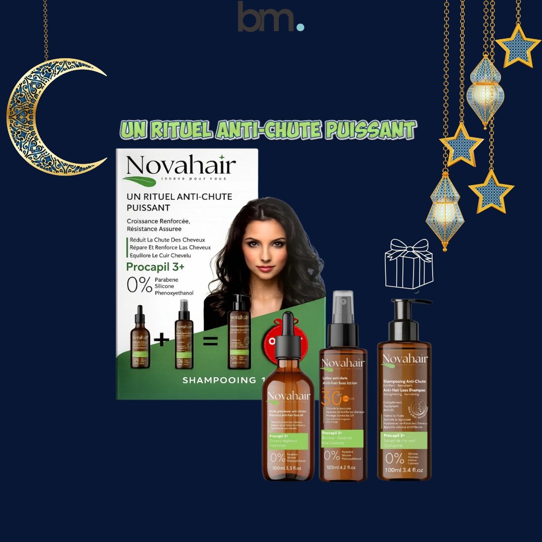 Novahair Huile + Lotion = Shampooing 125ml Offert