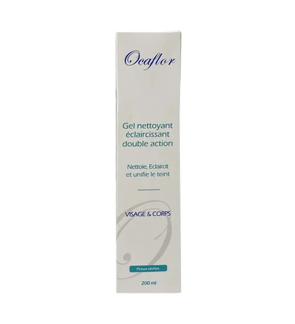 Ocaflor gel nettoyant éclaircissant double action 200ml