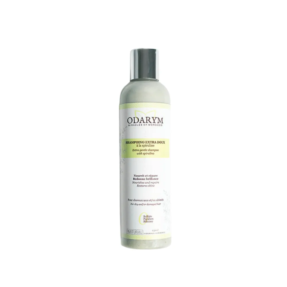 Odarym Shampoing Liquide EXTRA DOUX à La Spiruline et à L'huile de Coco