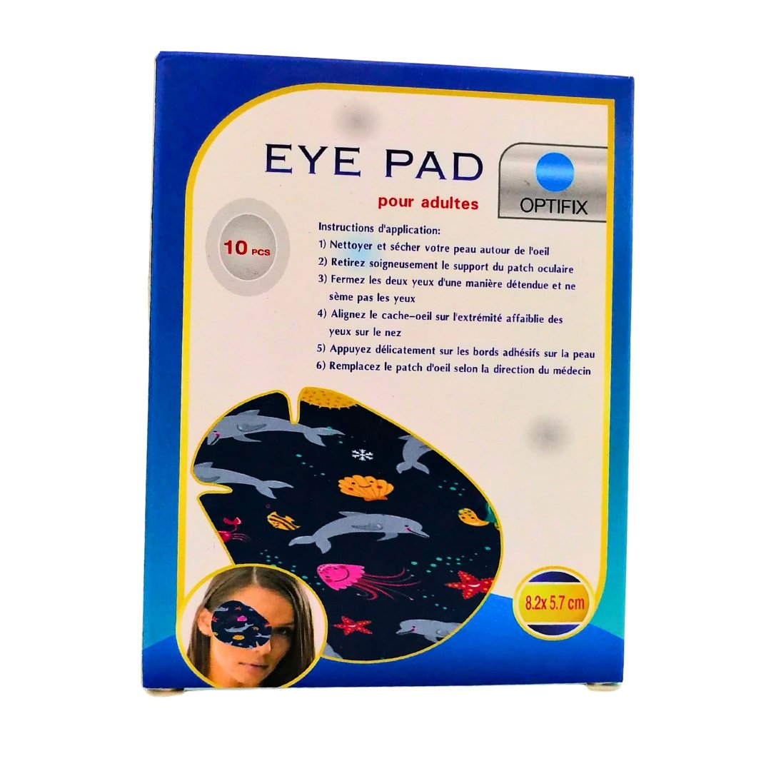 Optifix Eye Pad For Adulte CHN 8.2×5.7 10 Pieces