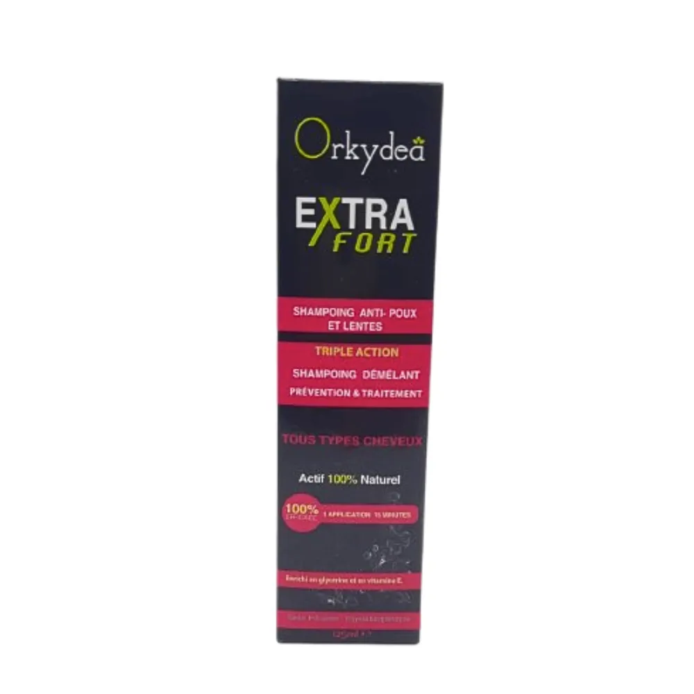 Orkydea Extra Fort Shampoig Anti-Poux Et Lentes 125ml