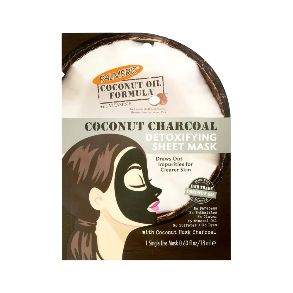 Palmer's Masque Hydratant Coconut Oil & Charbon 20ml*6