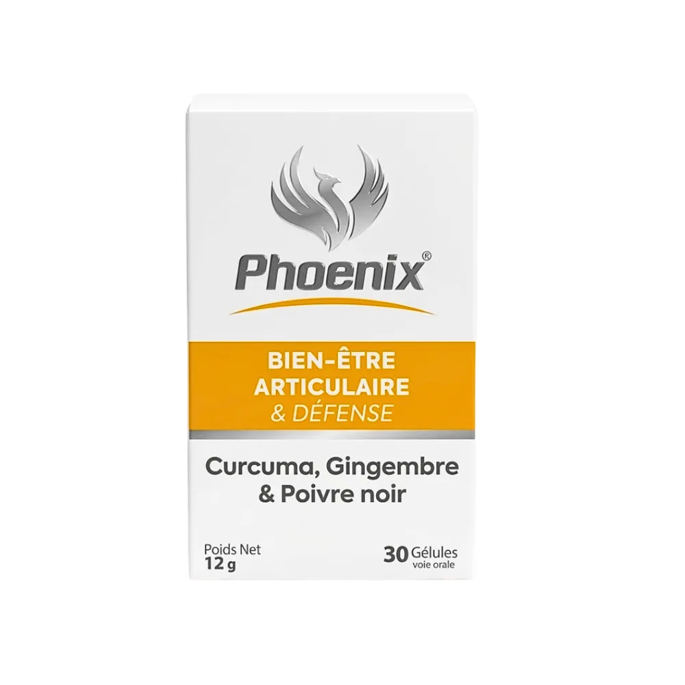 Phoenix Curcuma – Gingembre – Poivre noir 30gelules