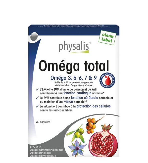 Physalis Omega total 3.5.6.7 & 9 30 Capsules