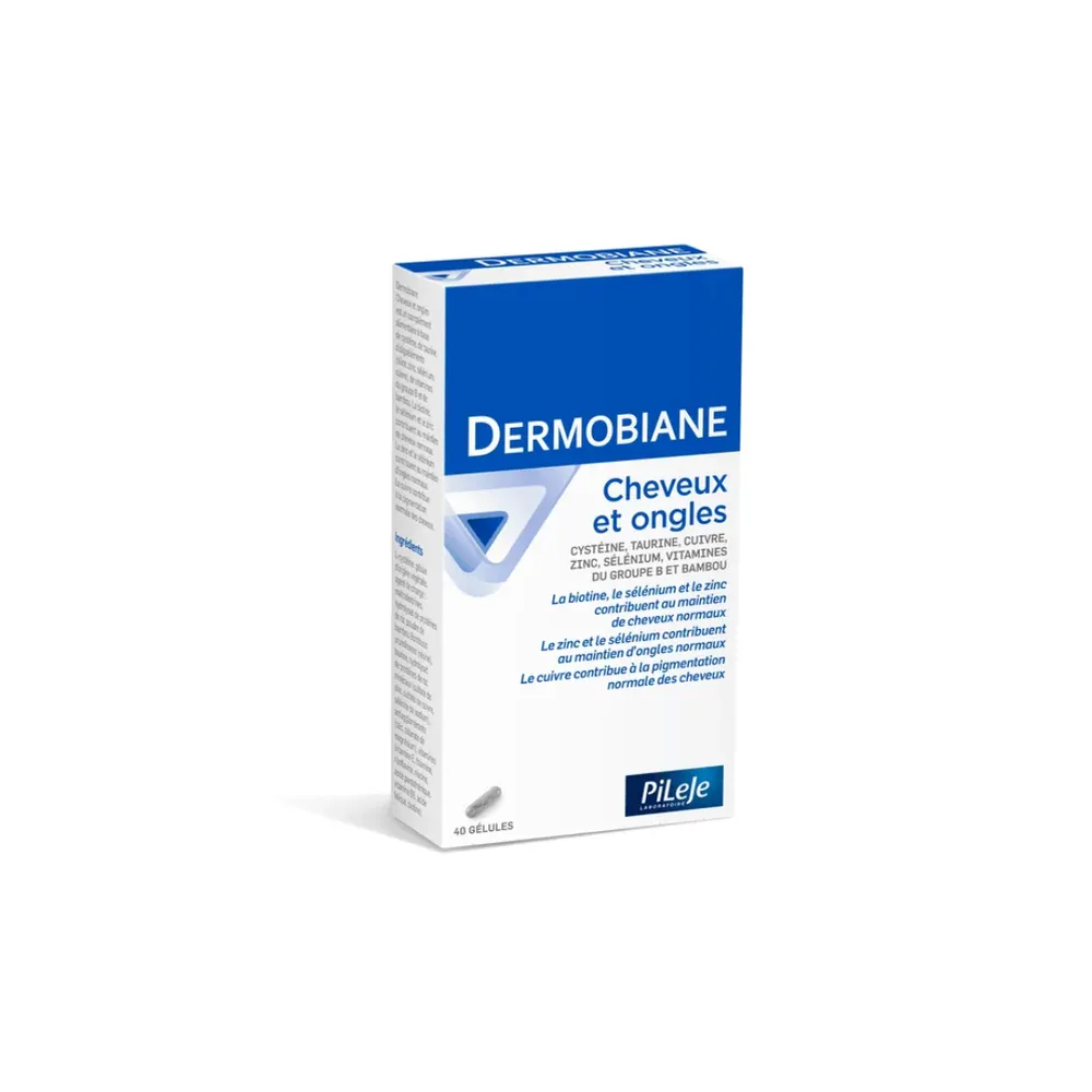 Pileje Dermobiane Cheveux et Ongles – 40 Gélules