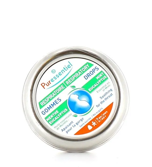 PURESSENTIEL Gommes Menthe-Eucalyptus Respiratoire 45gr