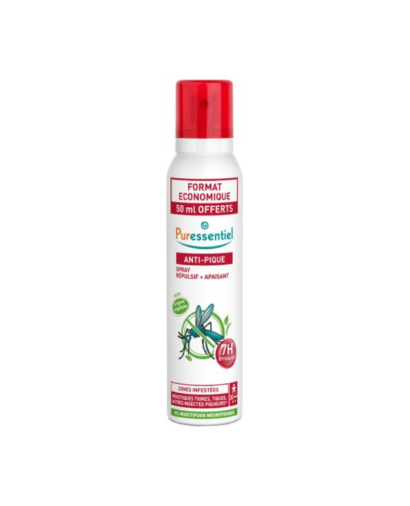 Puressentiel Zoom Anti-pique spray repulsif et apisant anti-moustiques – spray de 200ml