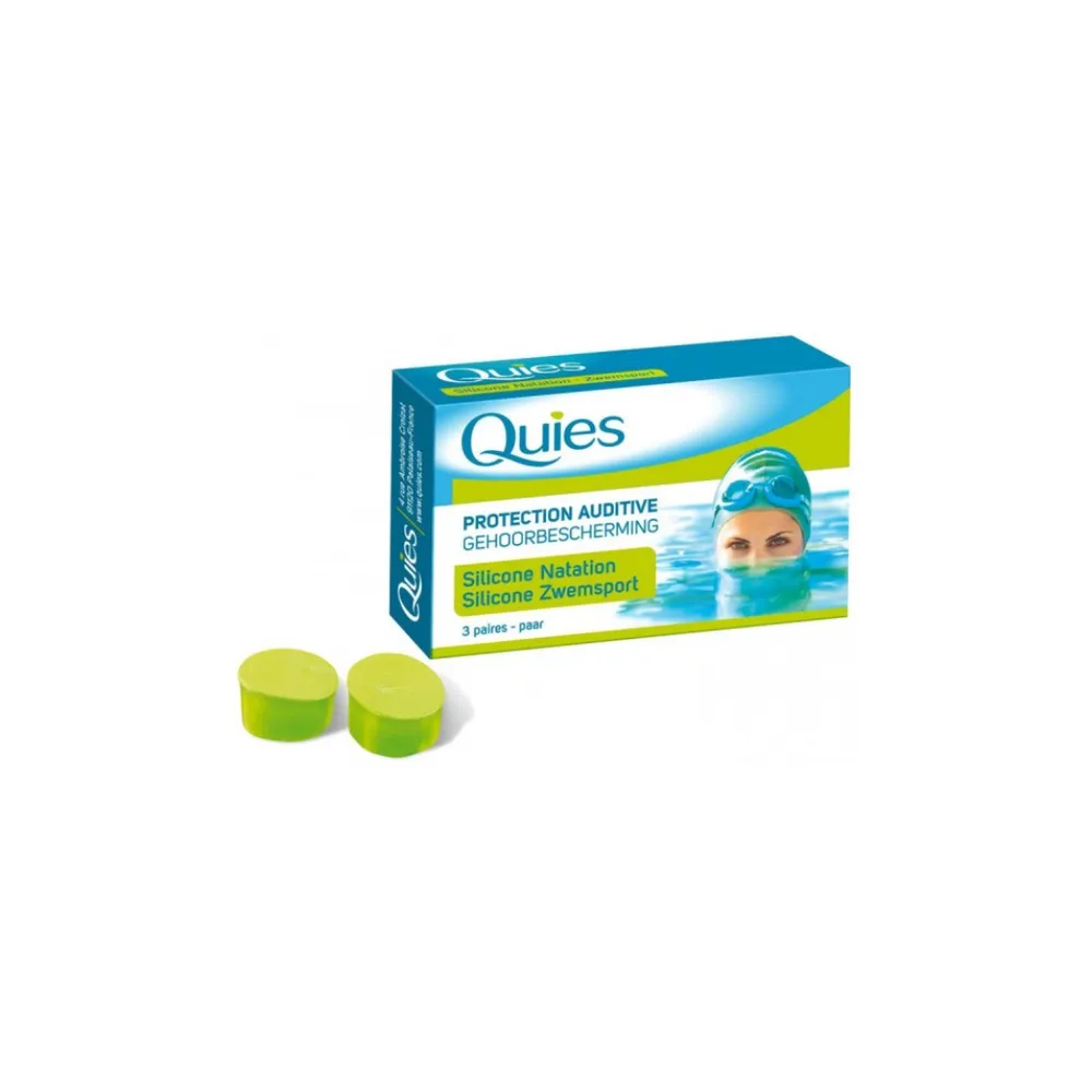 Quies Protection en silicone spécial natation – 6 paires