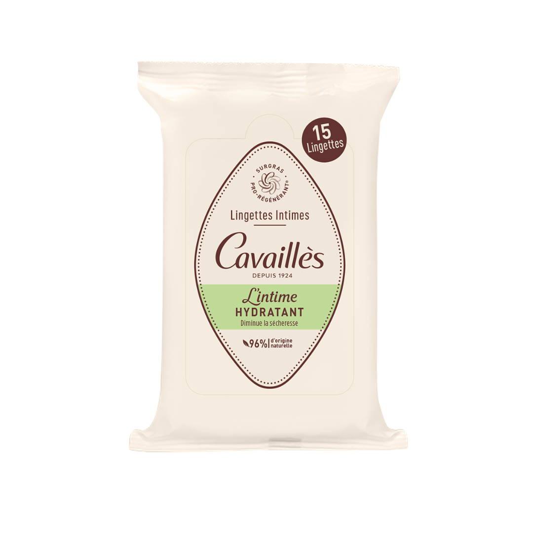 Rogé Cavaillès Lingettes Intimes Sécheresse 15 Lingettes