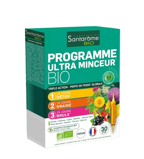 SANTAROME PROGRAMME ULTRA MINCEUR 30 AMPOULES