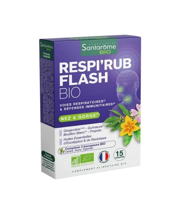 Santarome Respi'rub Flash 15 Comprimes
