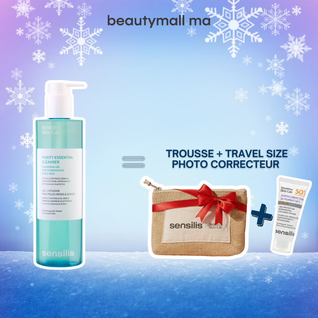 SENSILIS Purify Essential Cleanser 400ml = Trousse + Travel Size Photo Correcteur Offerts